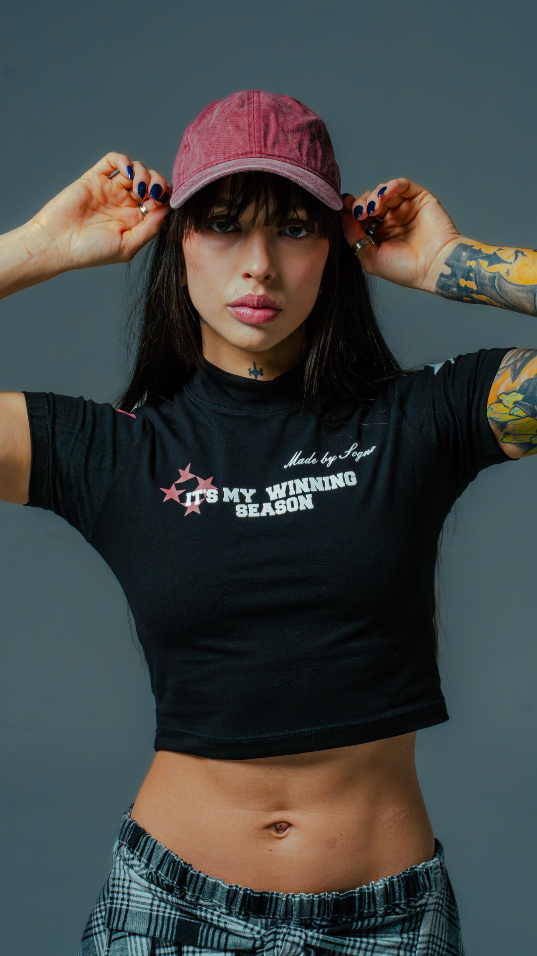 CropTop Born To Create-Negro