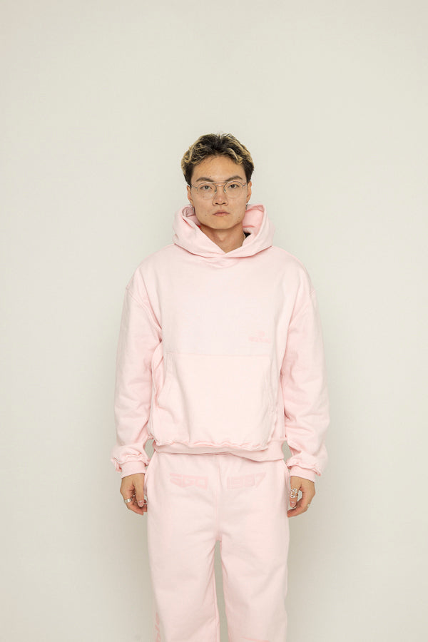 Hoodie Oversized Puff Unspeakable-Rosa