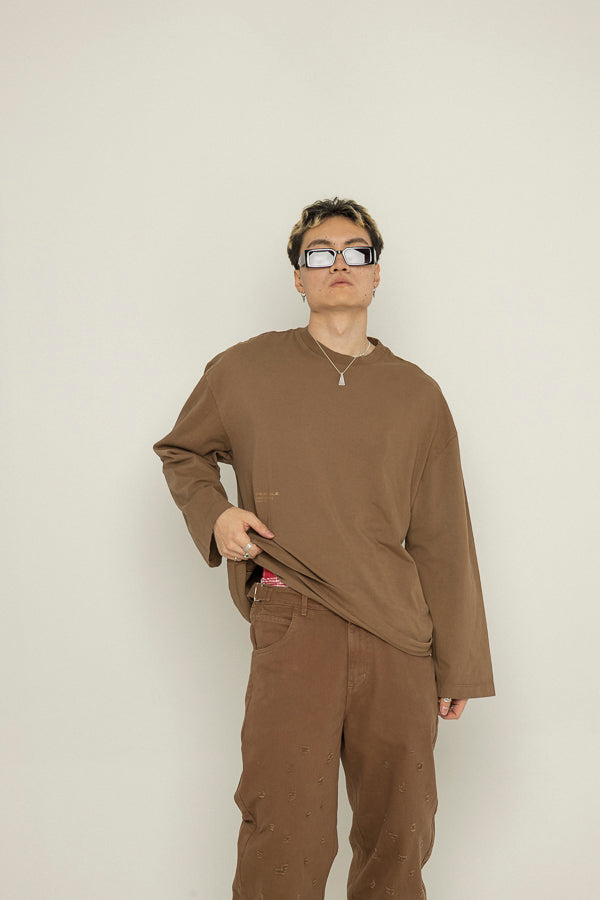 Buzo Unspeakable Long Sleeve-Marrón