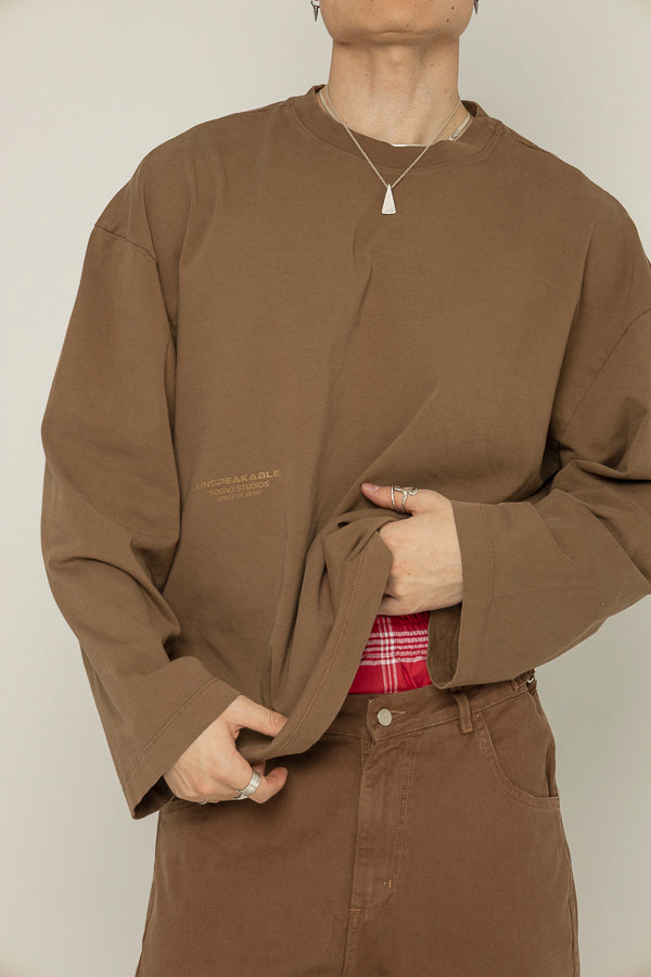 Buzo Unspeakable Long Sleeve-Marrón