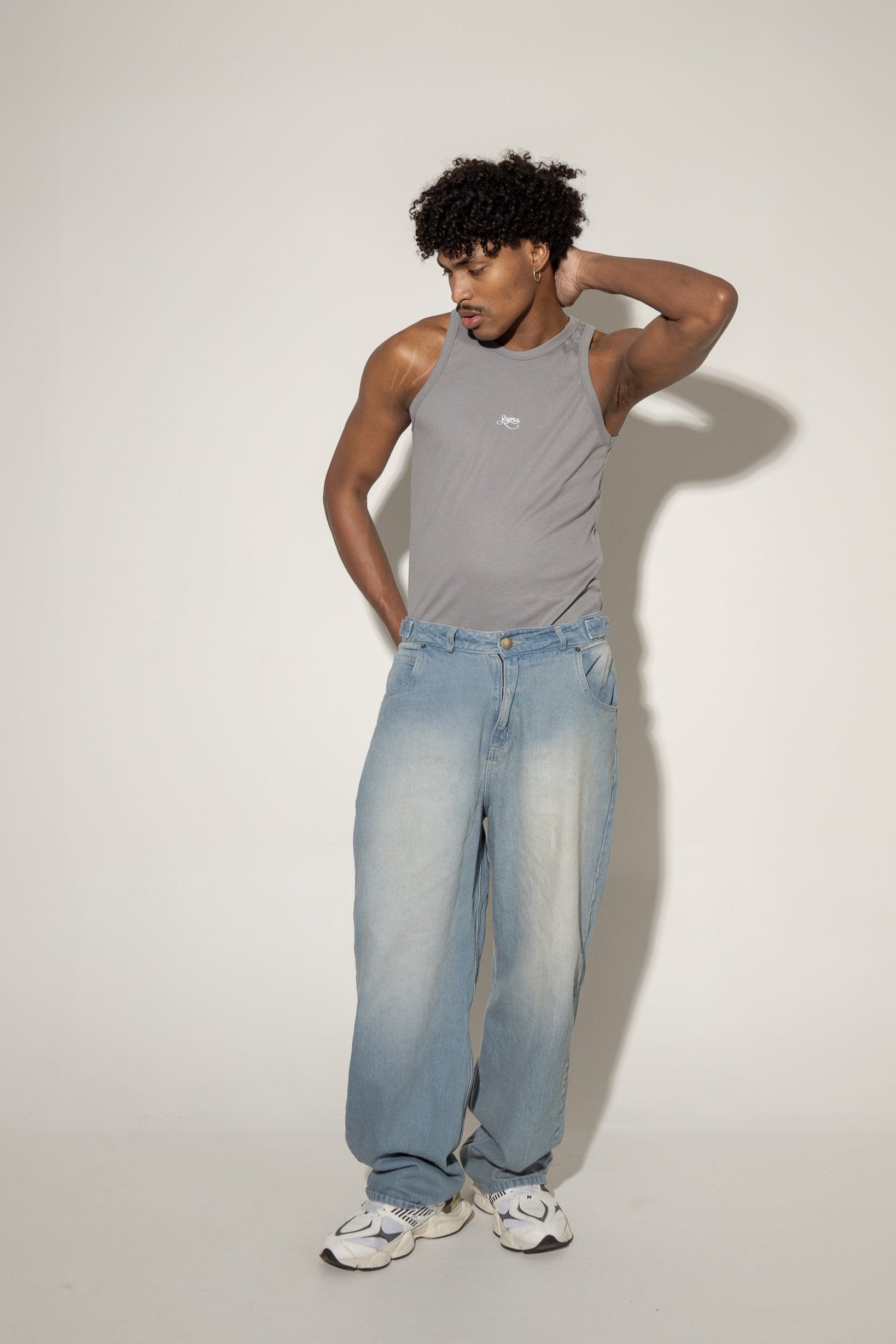 Jeans Trust Me Baggy  Básico-Azul