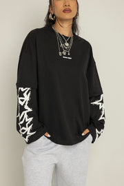 Buzo Dama Unspeakable Long Two Sleeve-Negro