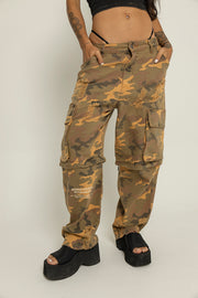 Denim Unspeakable Baggy / Jorts Dama-Camuflado