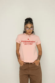 T-Shirt Rose Two Hem Unspeakable-Rosa