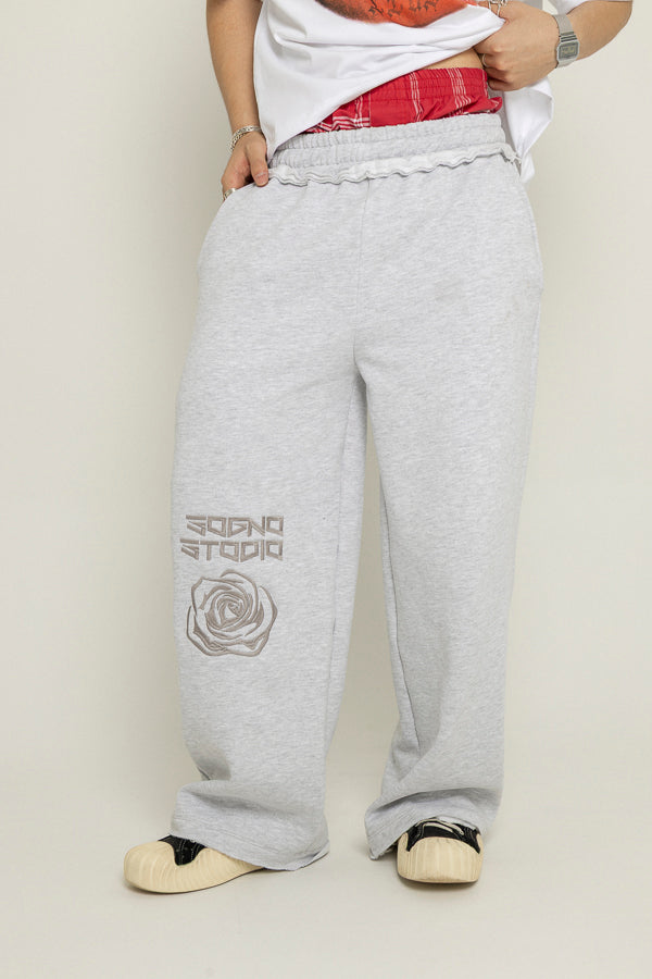 Sudadera Rose Unspeakable-Gris