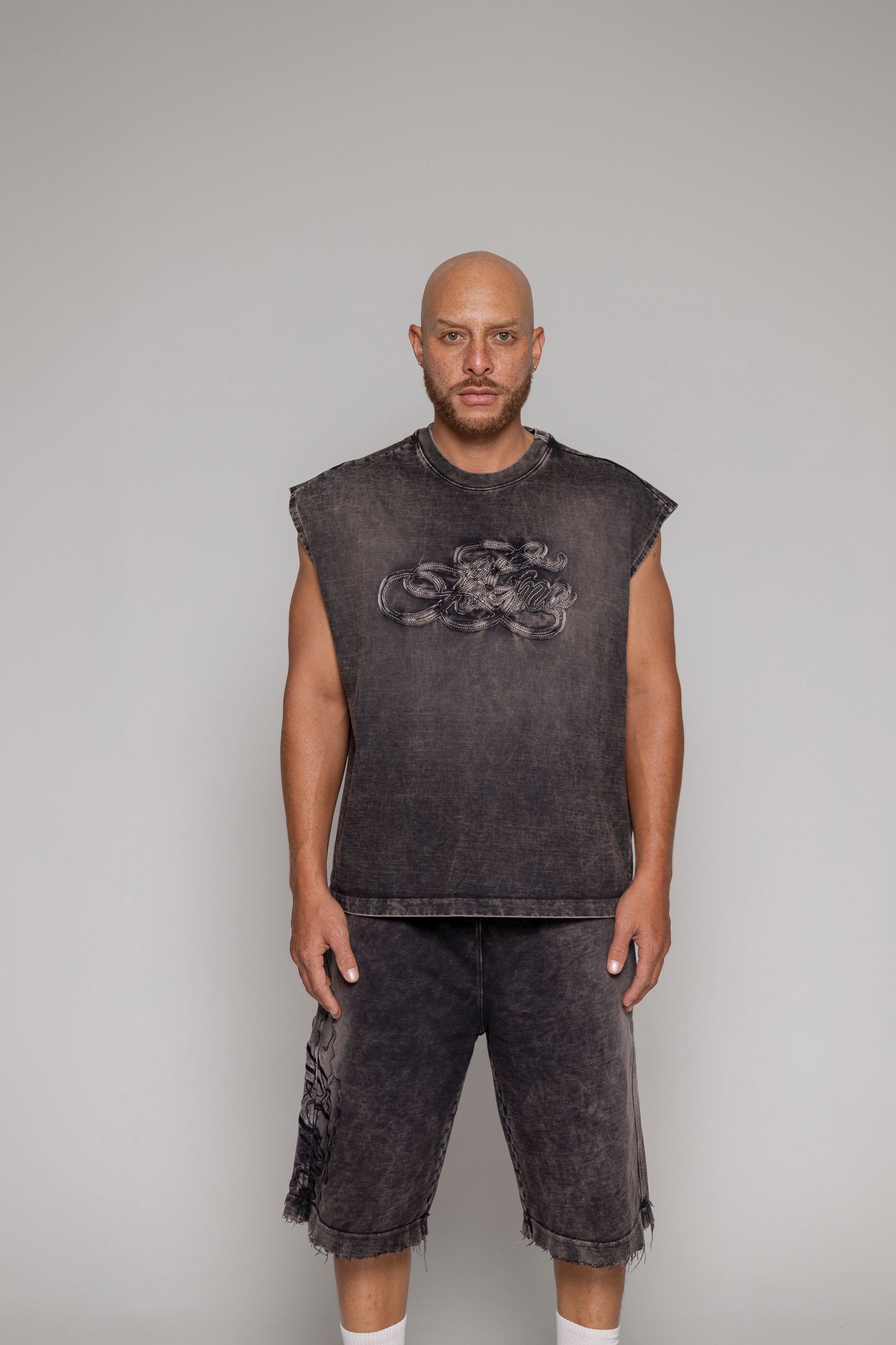 Camisilla Remainder-Negro/Stone