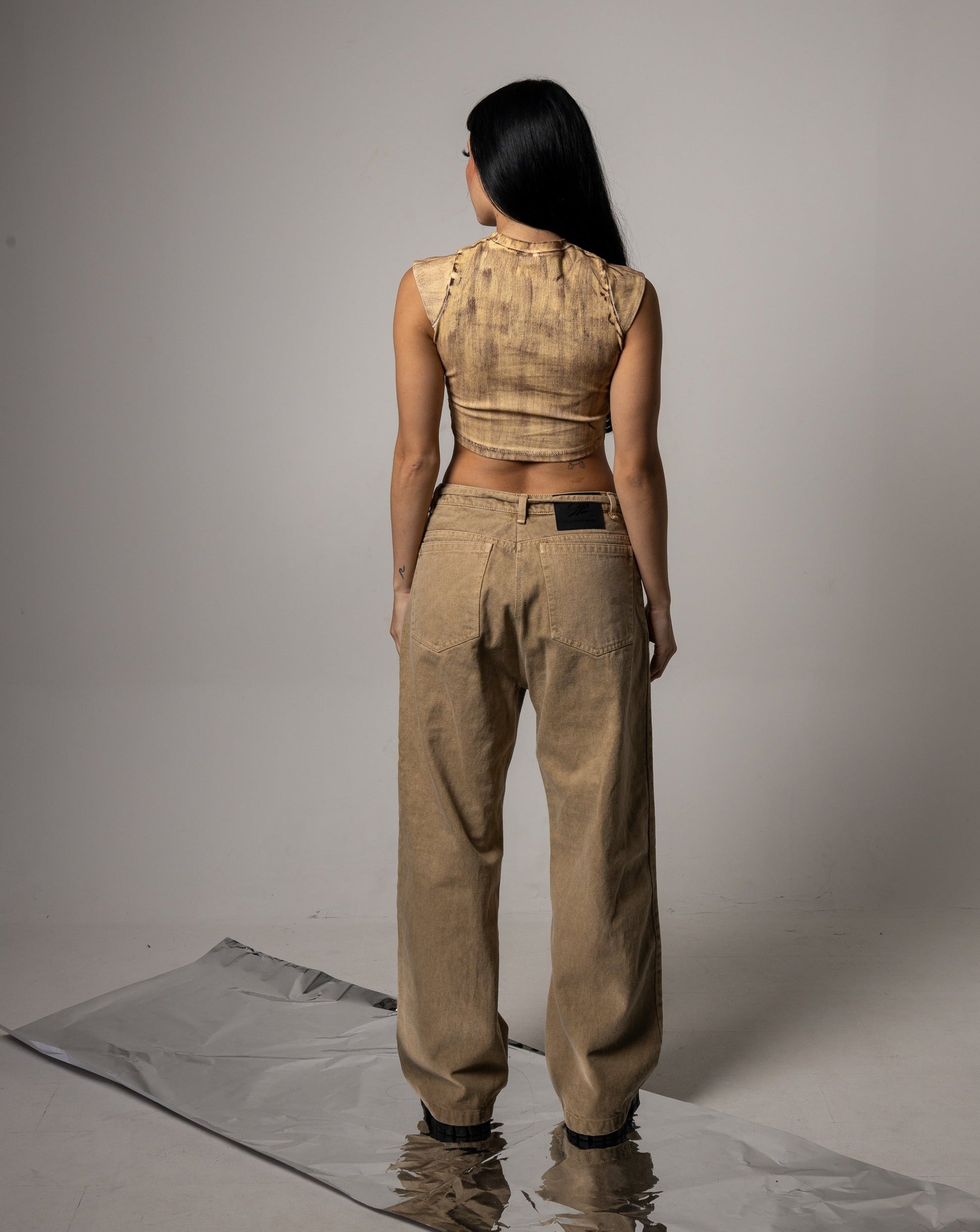 Pantalón Skater Fit-Caqui