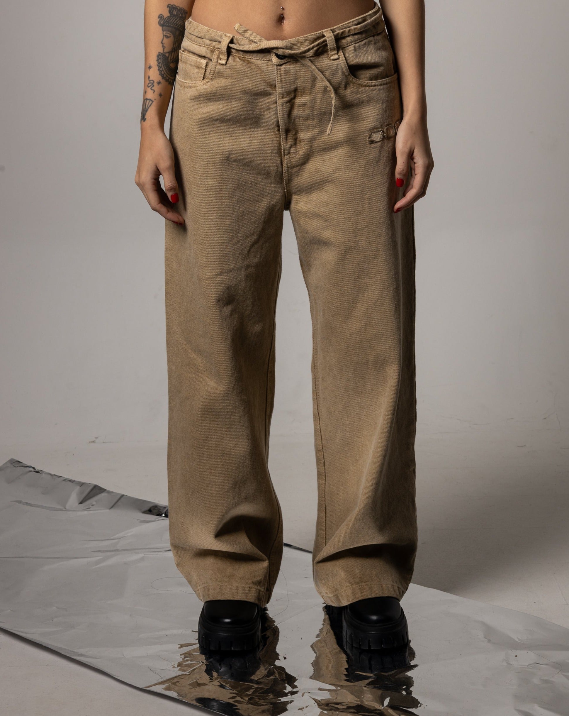 Pantalón Skater Fit-Caqui