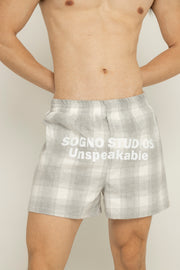 Boxer Unisex Cuadros-Gris