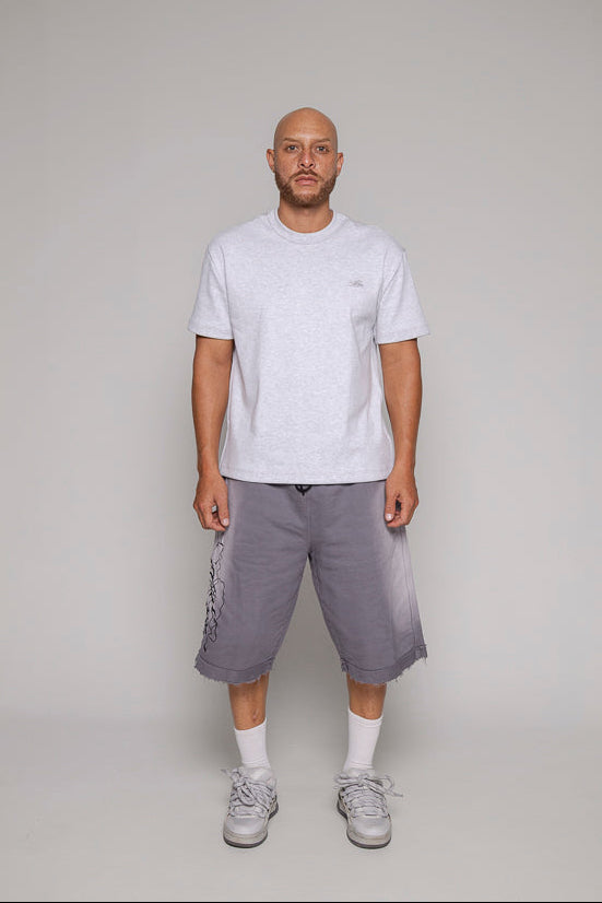 Camiseta Remainder Rib-Gris