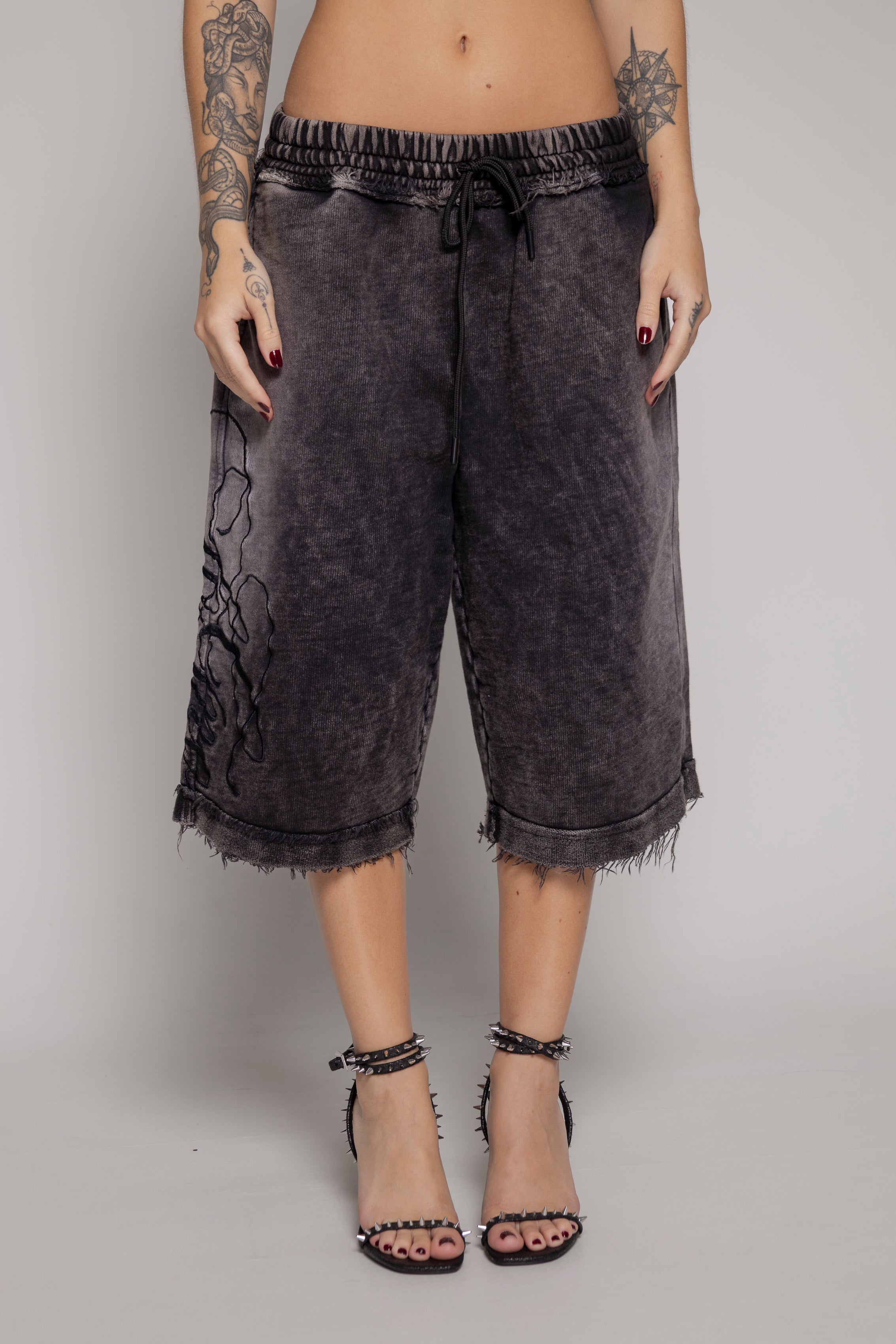 Bermuda/Jorts Remainder Dama Sogno-Stone