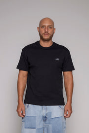 Camiseta Remainder Rib-Negra