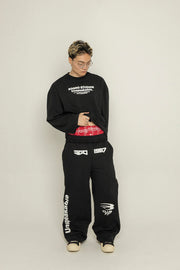 Sudadera Puff Unspeakable-Negro