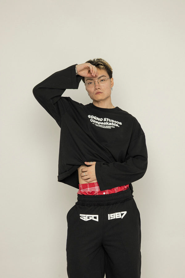 Buzo Unspeakable Dark Long Sleeve-Negro