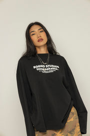 Buzo Dama Unspeakable Dark Long Sleeve-Negro