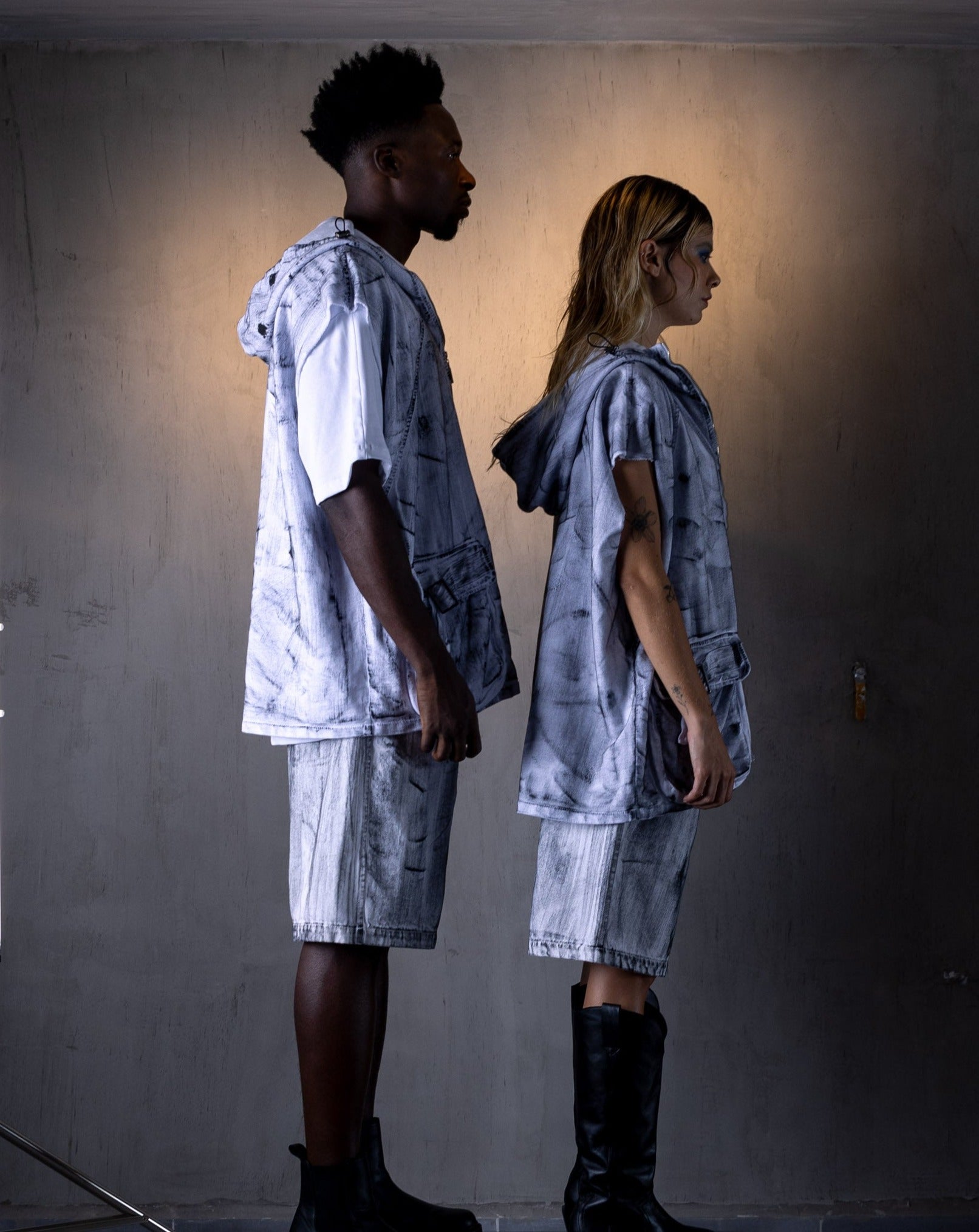 Chaleco Unisex Oversize-Blancoi