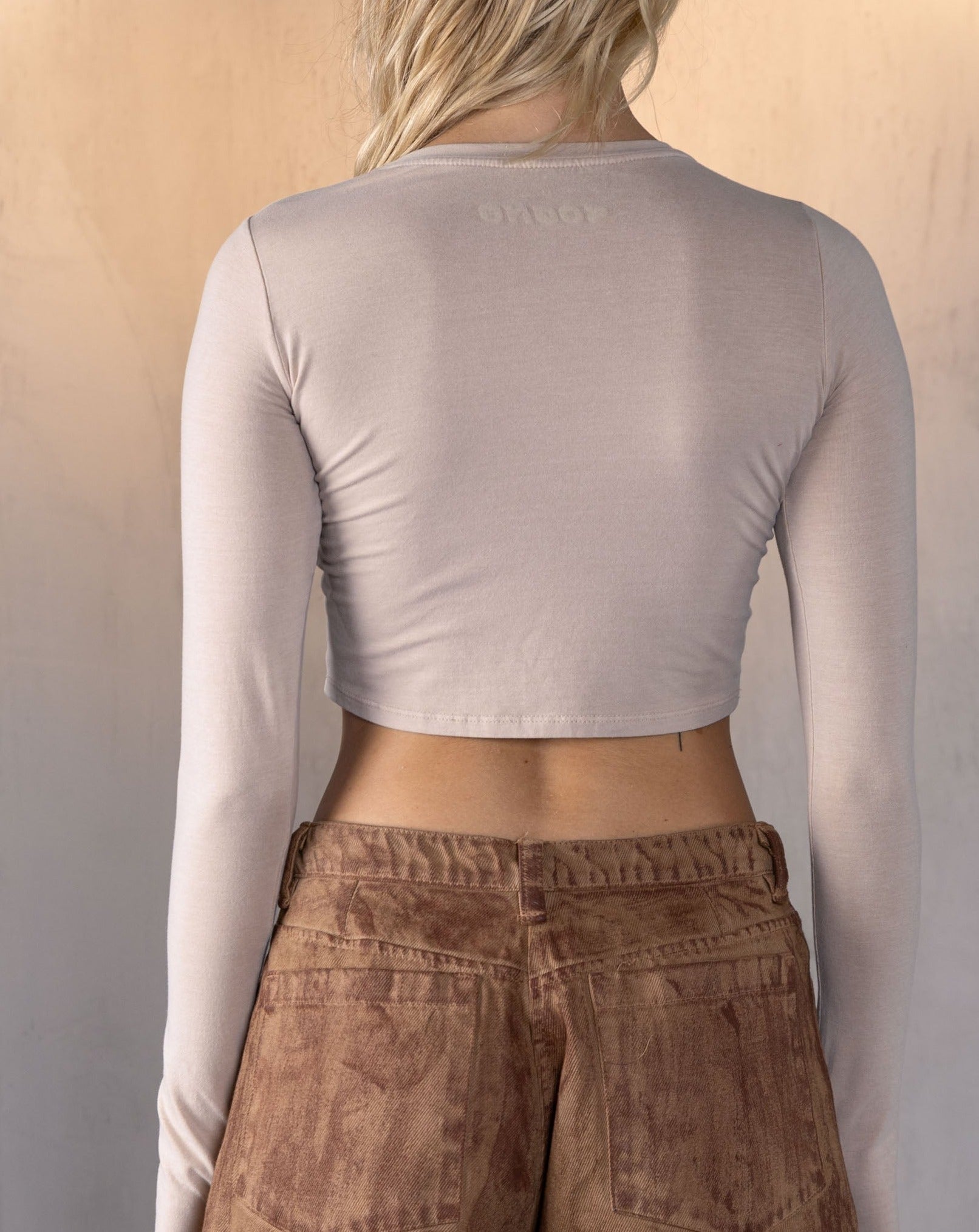 Buzo Croptop-Stone Caqui