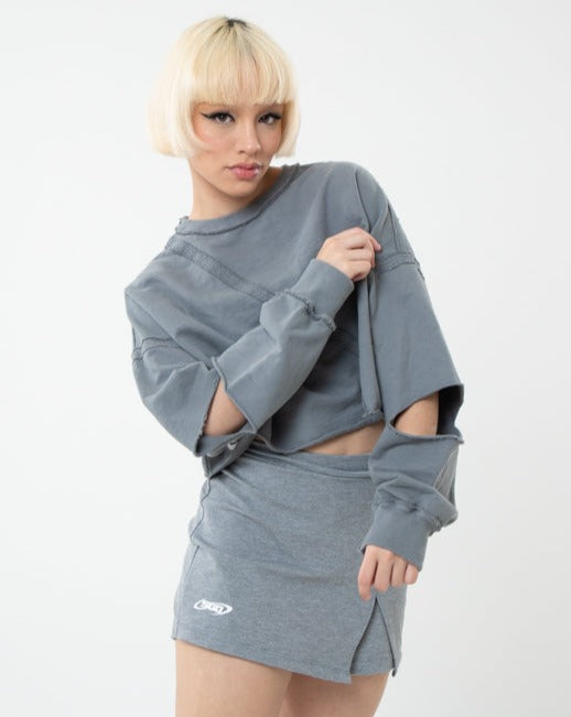 Falda Short Basic Sgo Gris