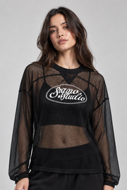 Buzo Malla Dama Sogno/Studio Boxy- Negro