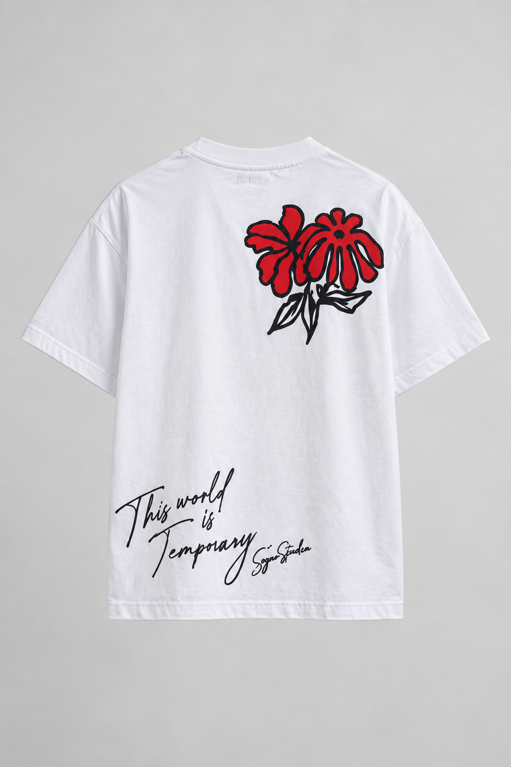 Camiseta Flower Studio-Blanca