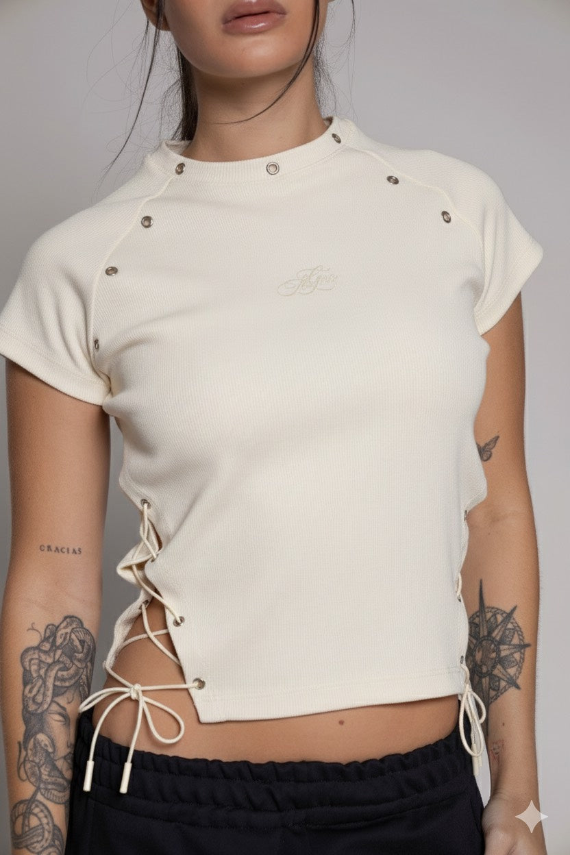 T-Shirt Remainder Rangla-Beige