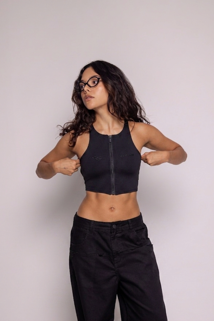Tank Top Motion Cierre-Negro