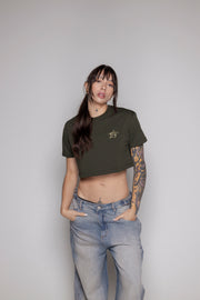 Crop-Top Basic Courage-Militar