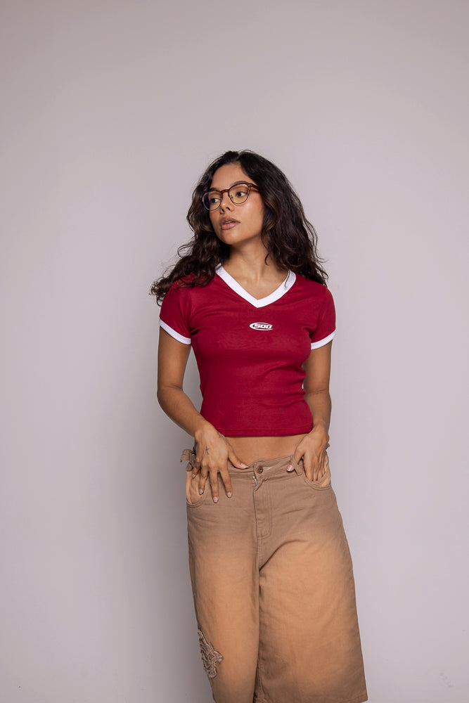 Camiseta Motion Cuello V-Vino