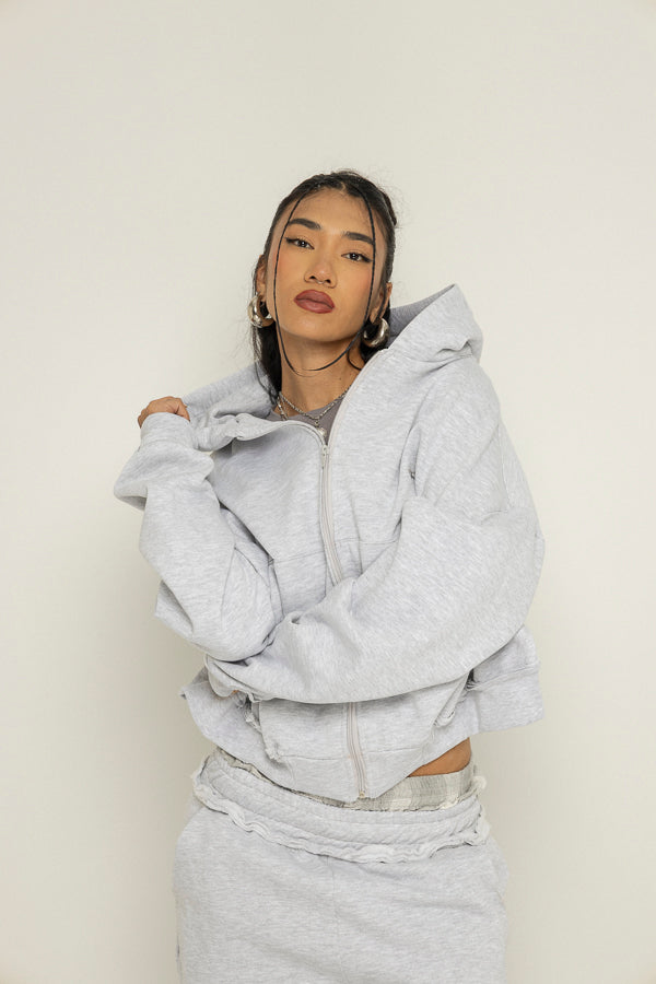 Light Rosé Hoodie Dama Unspeakable-Gris