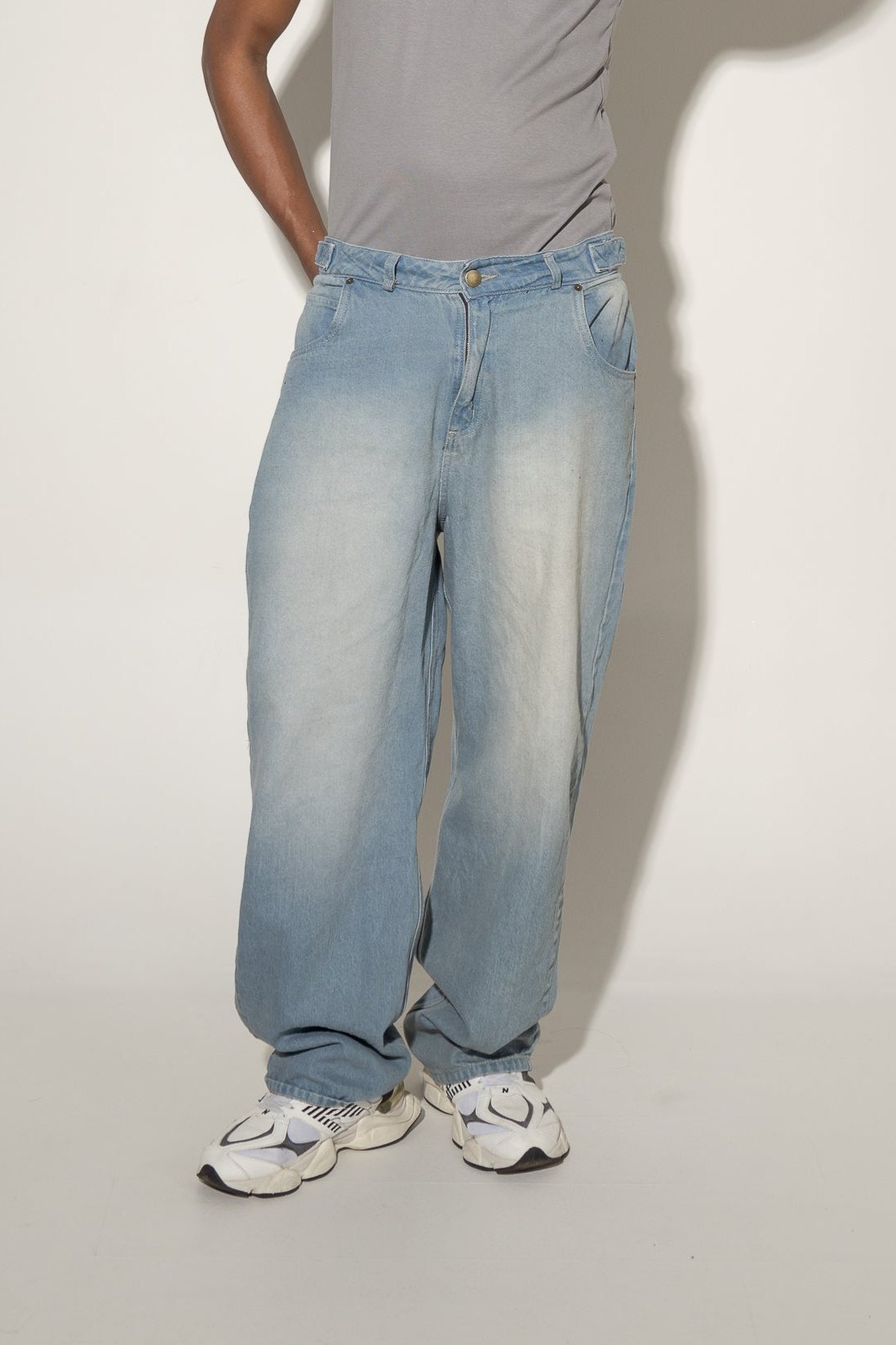 Jeans Baggy  Básico-Azul