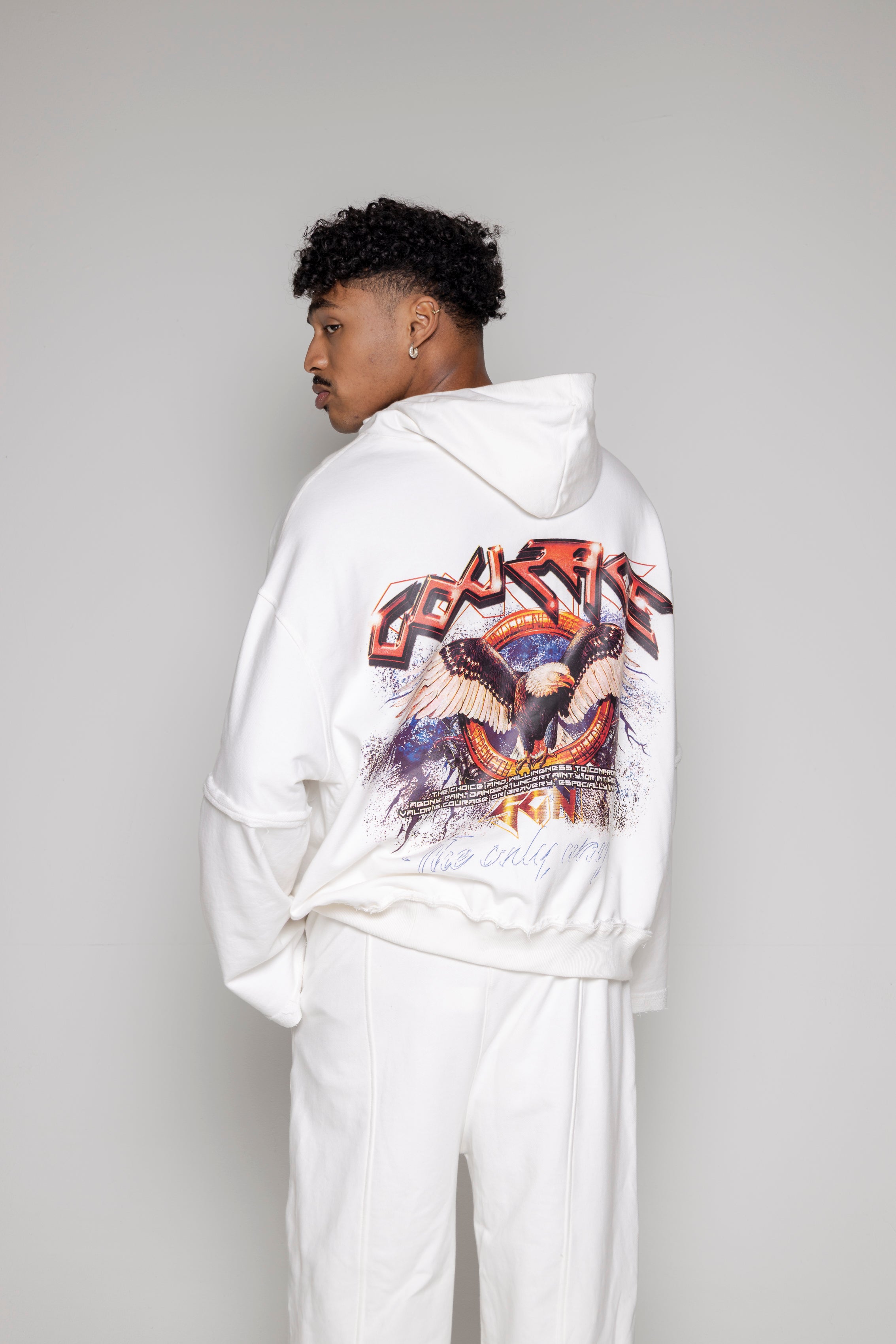 Hoodie Courage Aguila-Beige