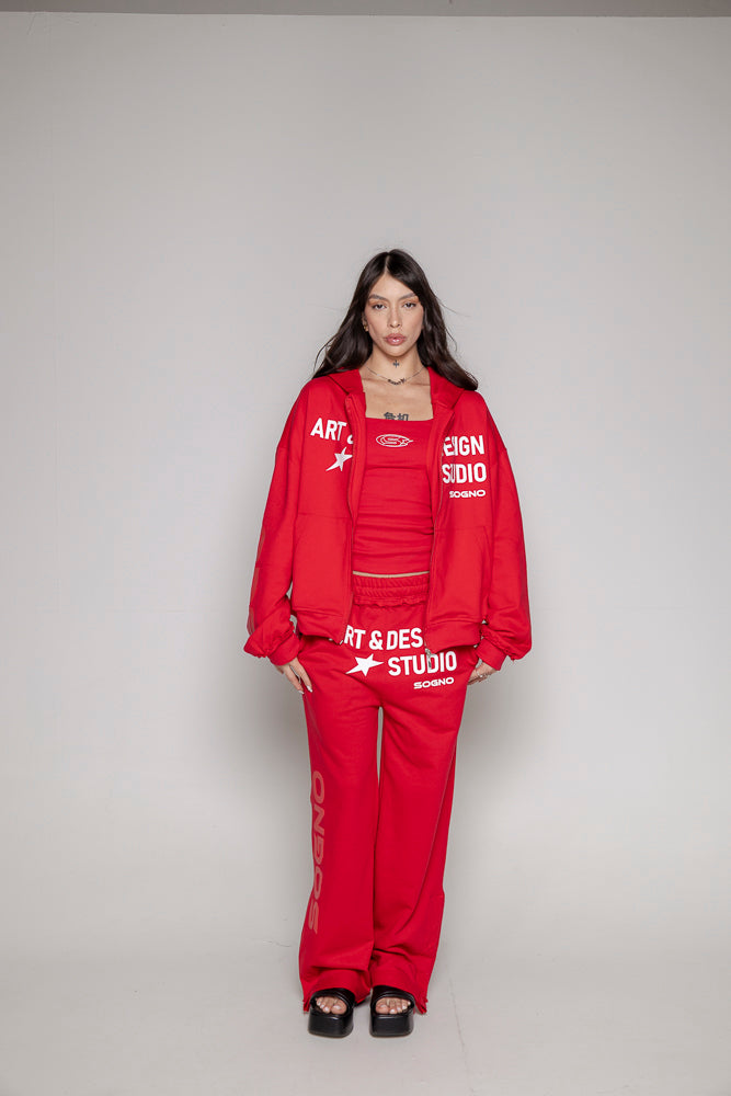 Sudadera Courage Dama-Roja