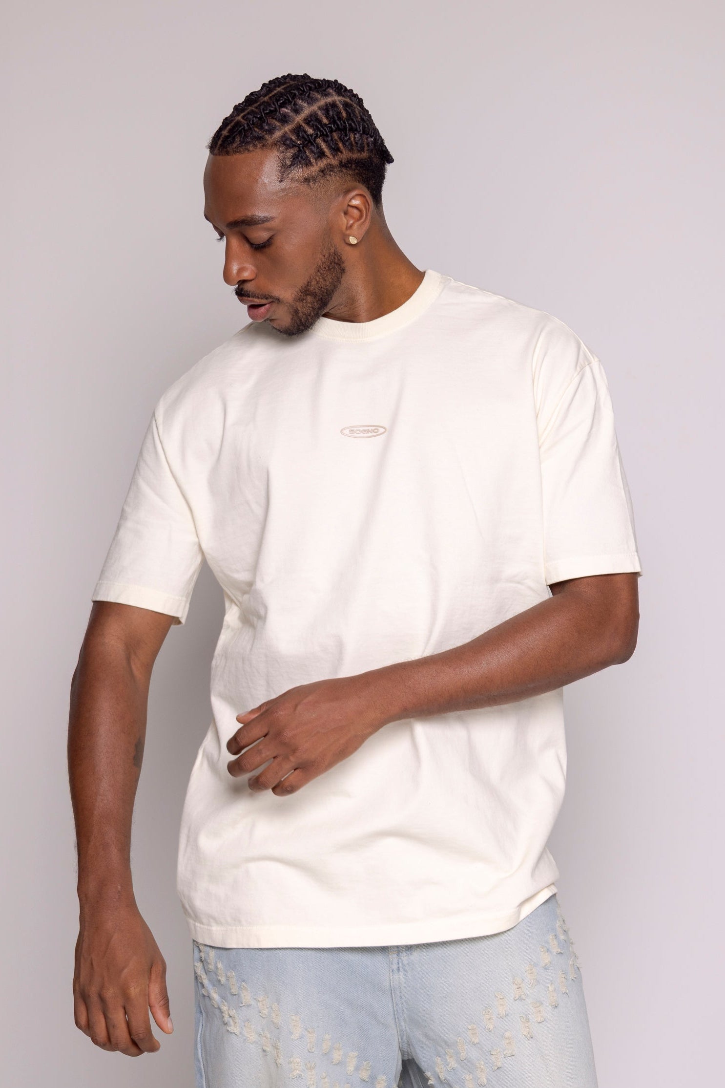 Camiseta Motion Regular-Beige