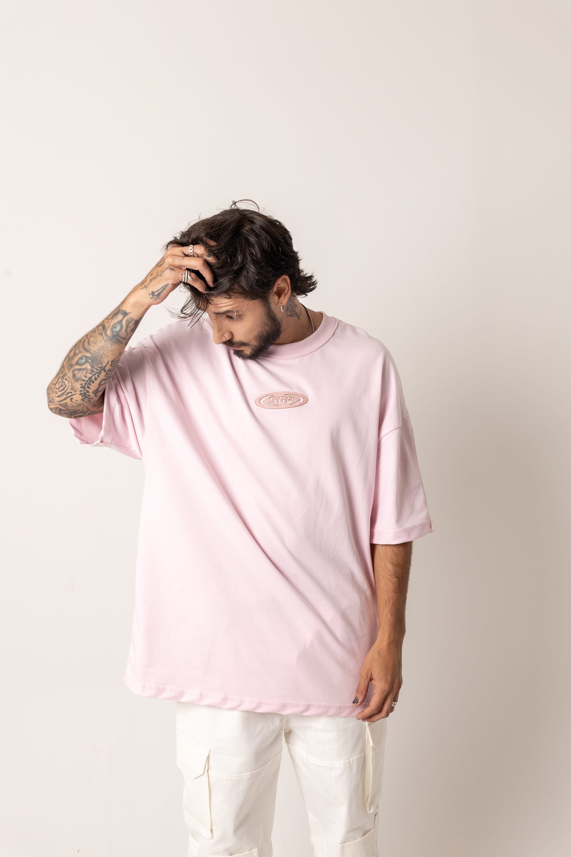 Oversize Basic Sello Rosa