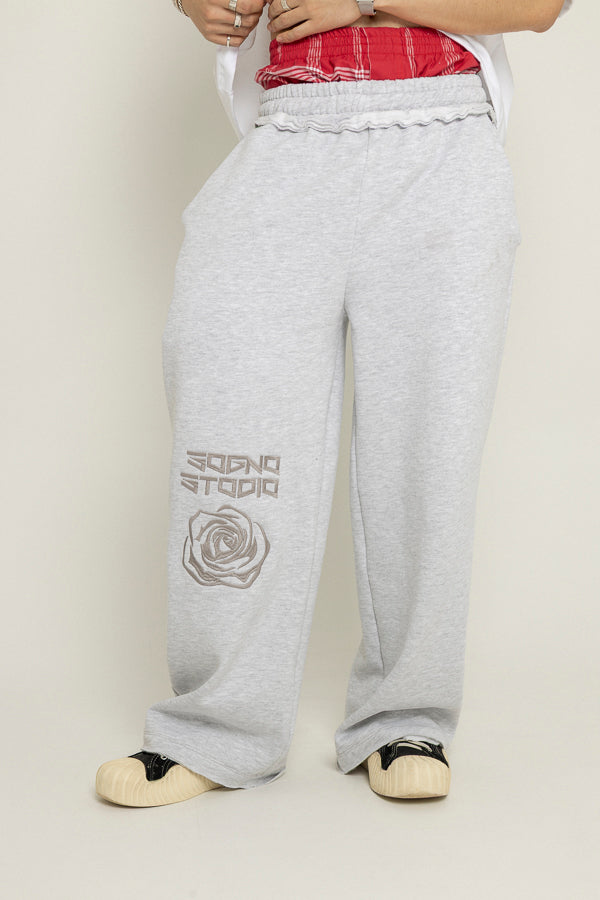Sudadera Rose Unspeakable-Gris