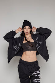 Hoodie Courage Dama Energy-Negro