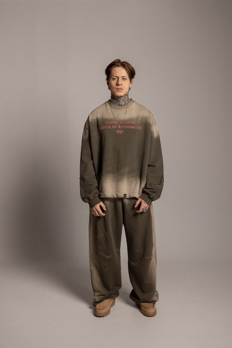 SET AFFIRMATION WASHED-GREEN