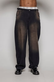 Baggy Courage Negro Desgastes