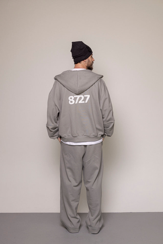 SET HOODIE Y SUDADERA 87/27-GRIS