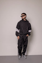 SET CHAQUETA Y SUDADERA ANTIFLUIDO-NEGRO