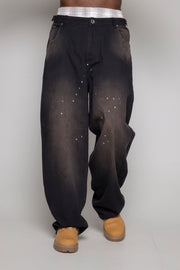 Baggy Courage Negro Desgastes/Estrella