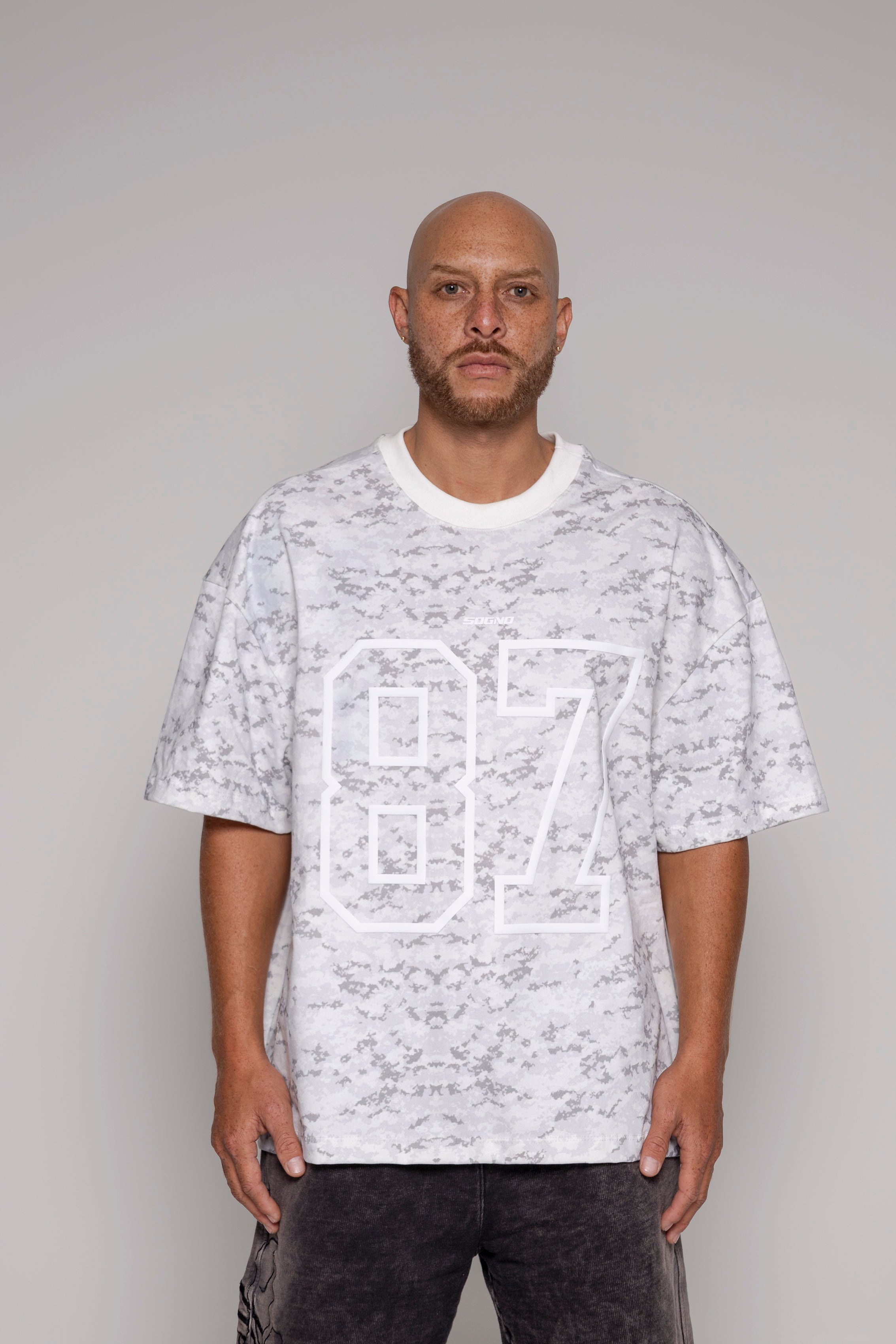 Oversized Remainder Camuflado/Gris