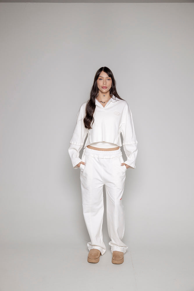 Buzo Dama Courage Tipo Polo-Beige