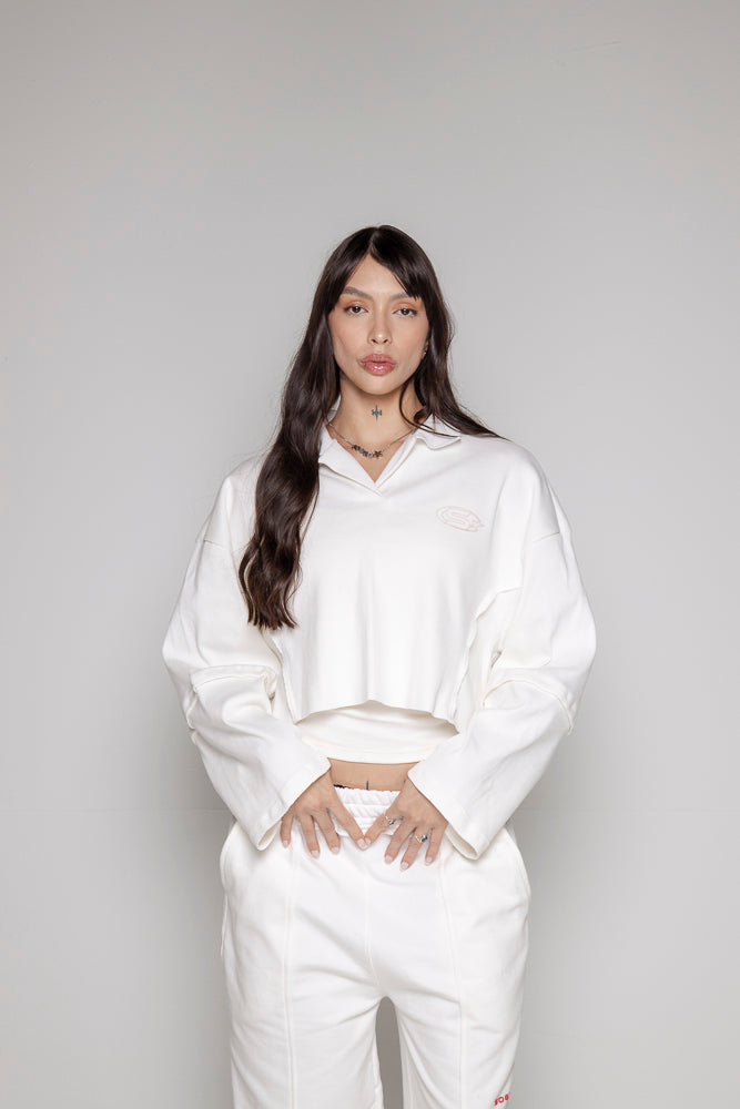 Buzo Dama Courage Tipo Polo-Beige