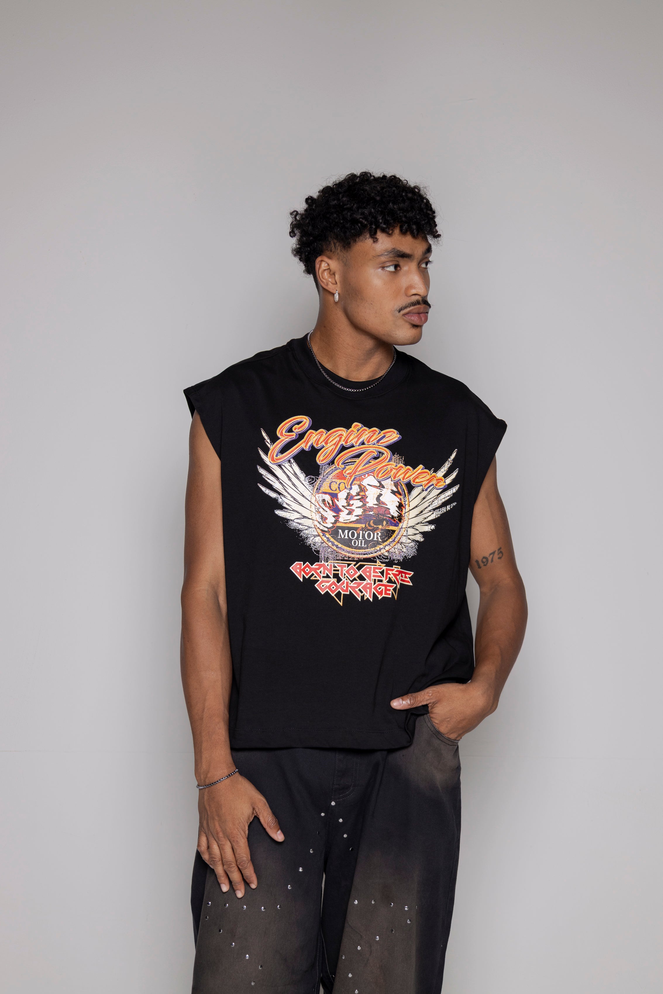 Camisilla Courage Aguila-Black