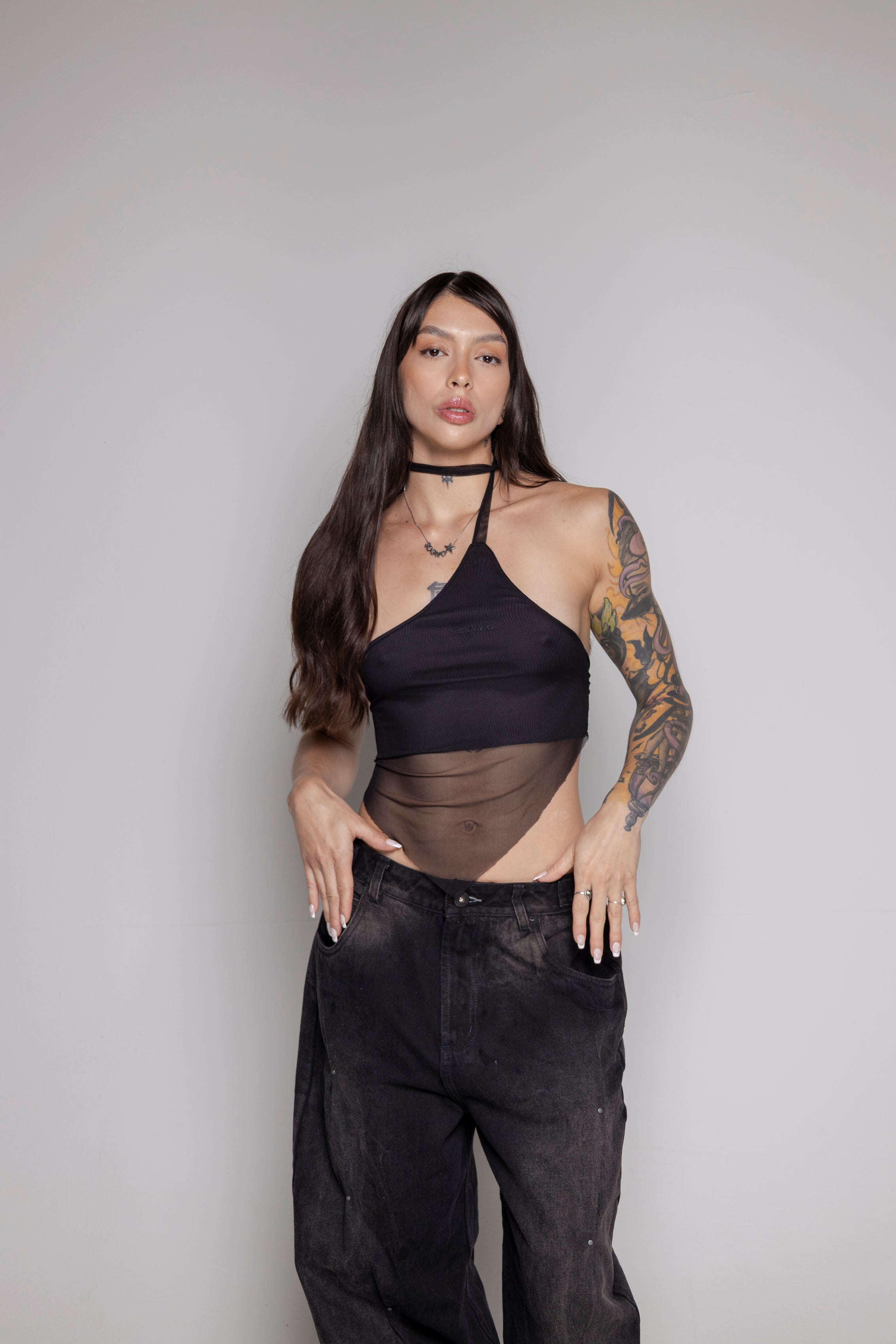 Top Courage Brave Mesh-Negro