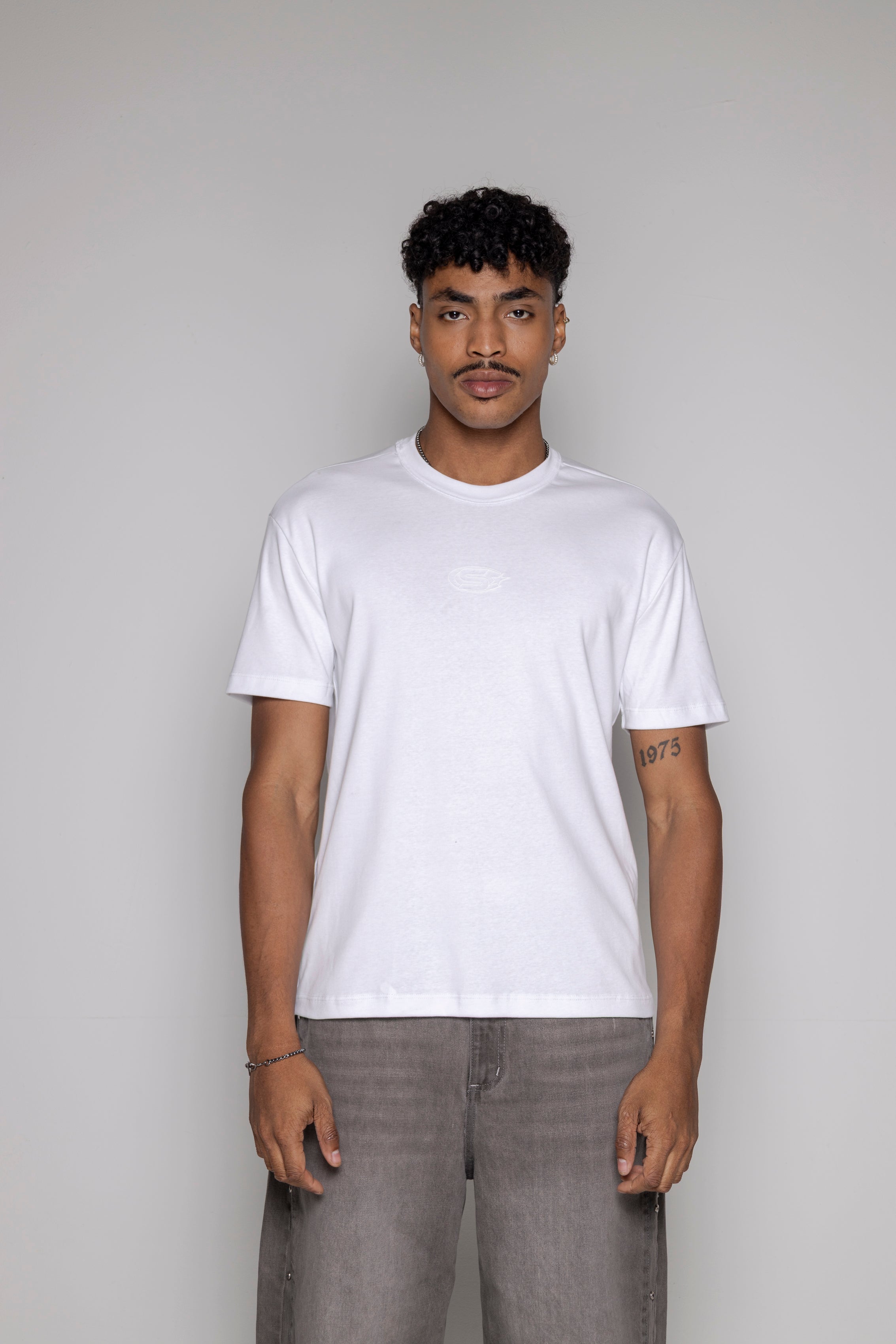 Camiseta Courage Rib-Blanca