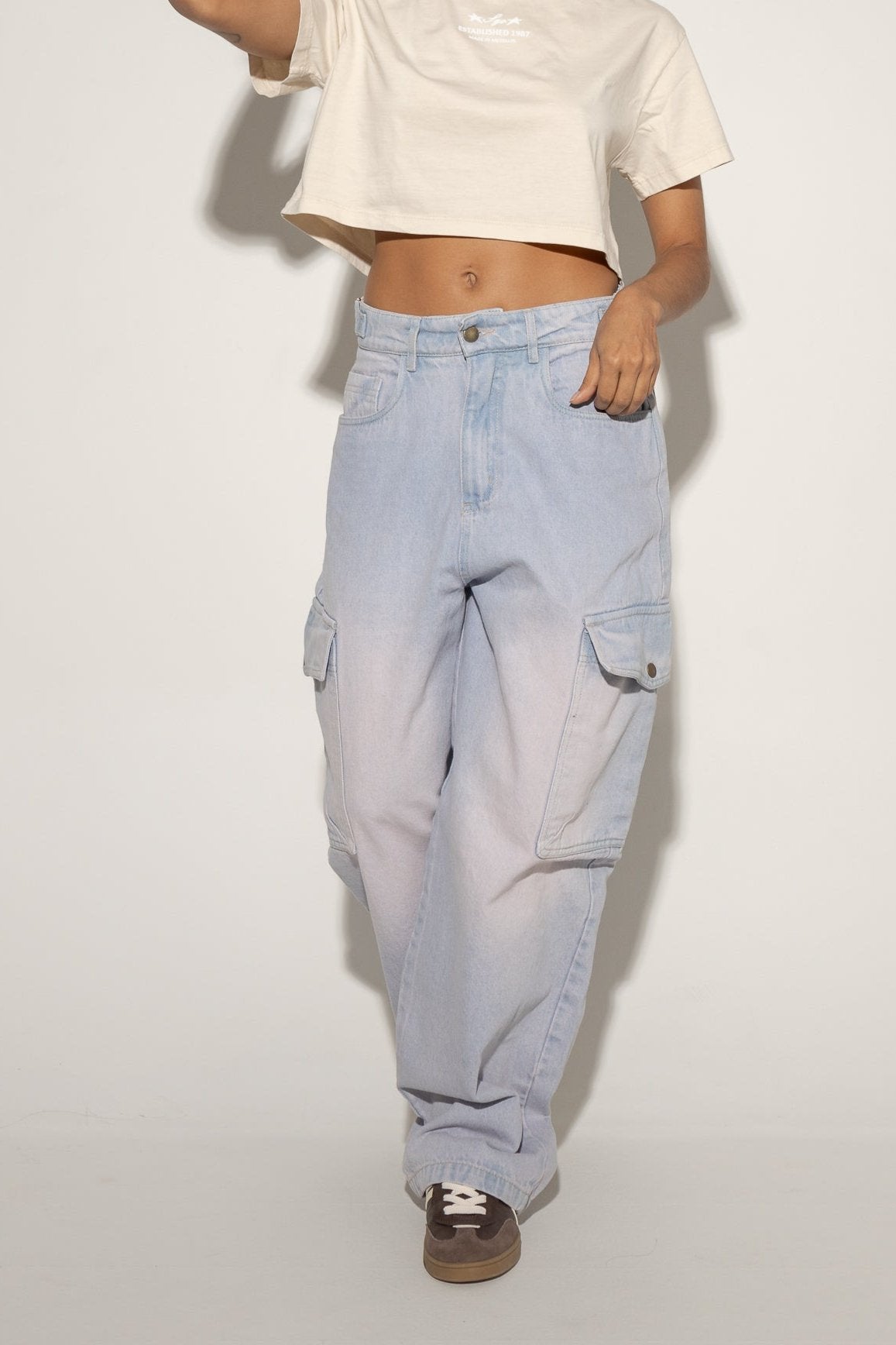 Jean Cargo Redemption Wide Leg