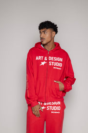 Hoodie Courage Sgo-Rojo