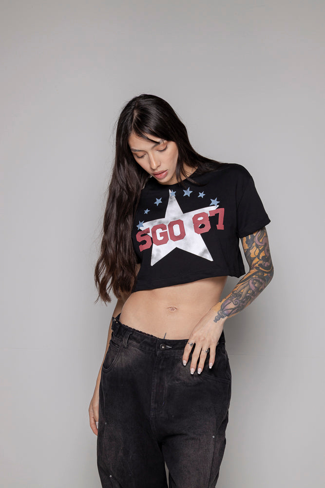 Crop-Top Courage Estrella-Negro